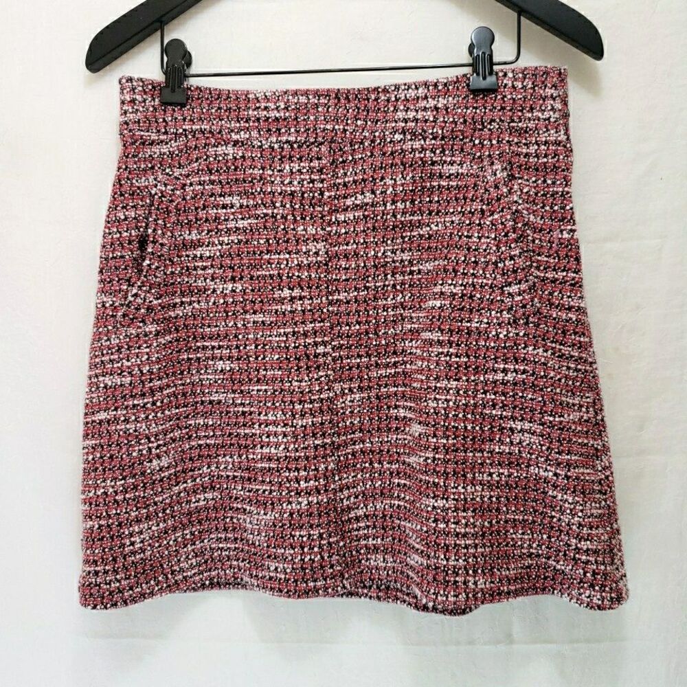 Gap Women's Size 8 Skirt Preppy College 90s Retro Red White Black Pocket